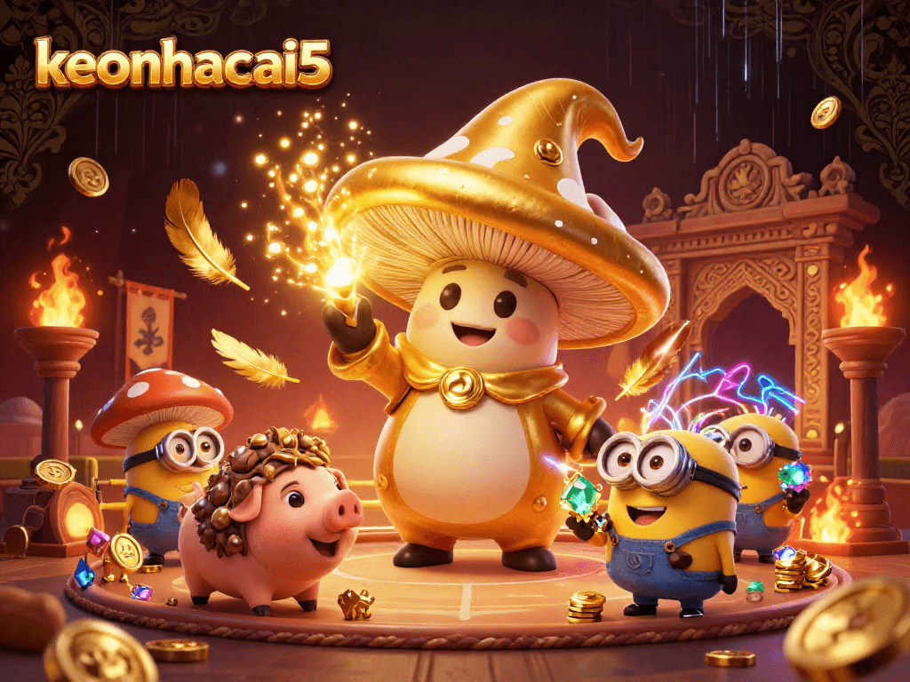 Experience epic betting action at keonhacai5 with dynamic magical elements and a rich casino atmosphere.