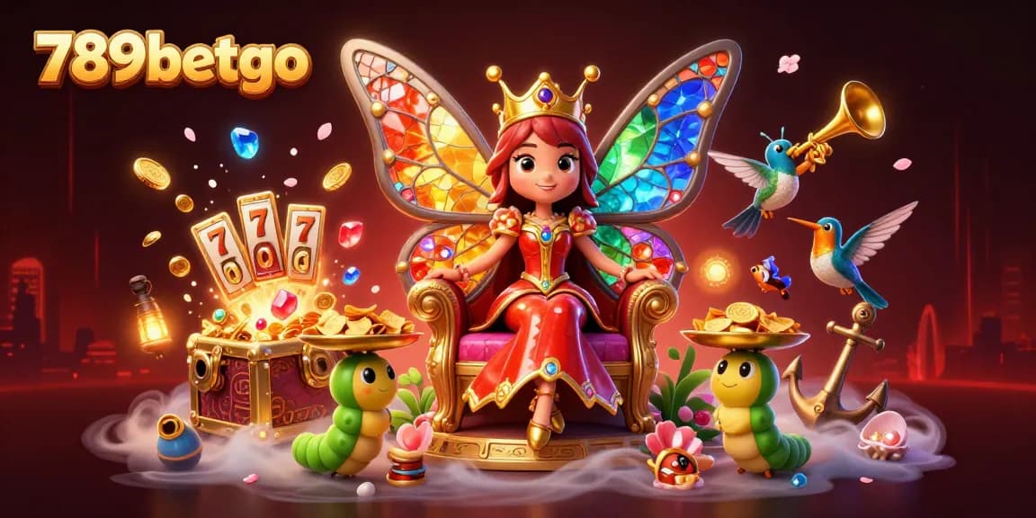 Experience the exhilarating casino scene at 789betgo, featuring stunning characters and vibrant game elements.