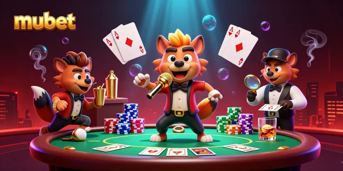 Experience thrilling moments at mubet with hyenas in a vibrant casino scene.