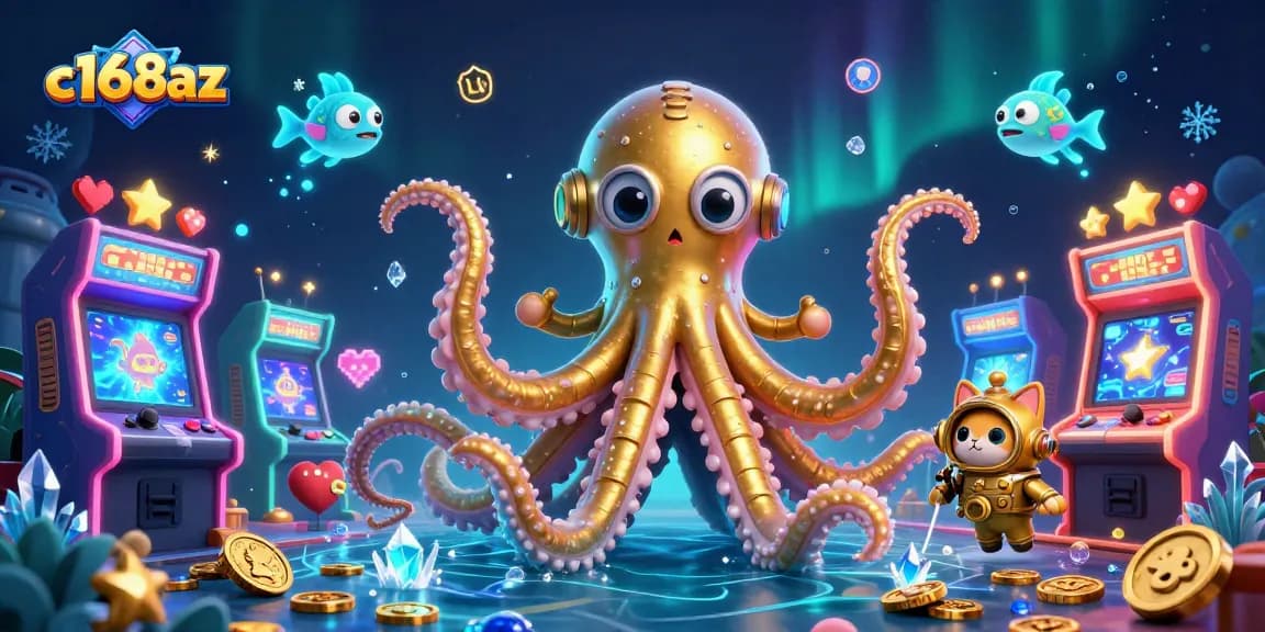 Experience exciting gameplay at c168az featuring a colossal kraken and immersive gaming elements!