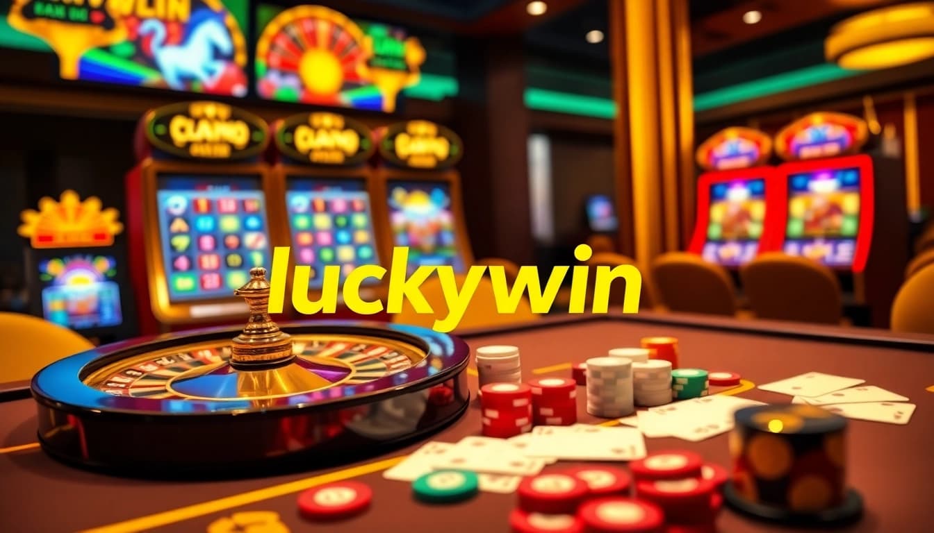 Experience the excitement of online betting at luckywin with vibrant casino games and engaging visuals.