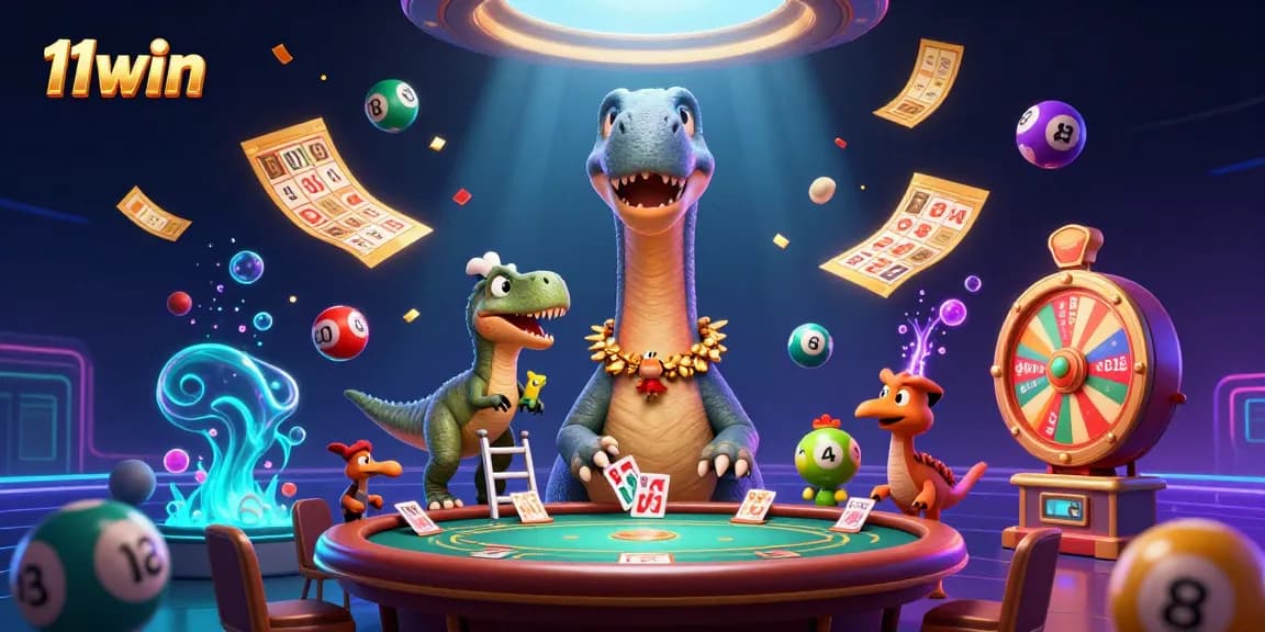 Experience thrilling gameplay at 11win with vibrant card dealing and lottery excitement.