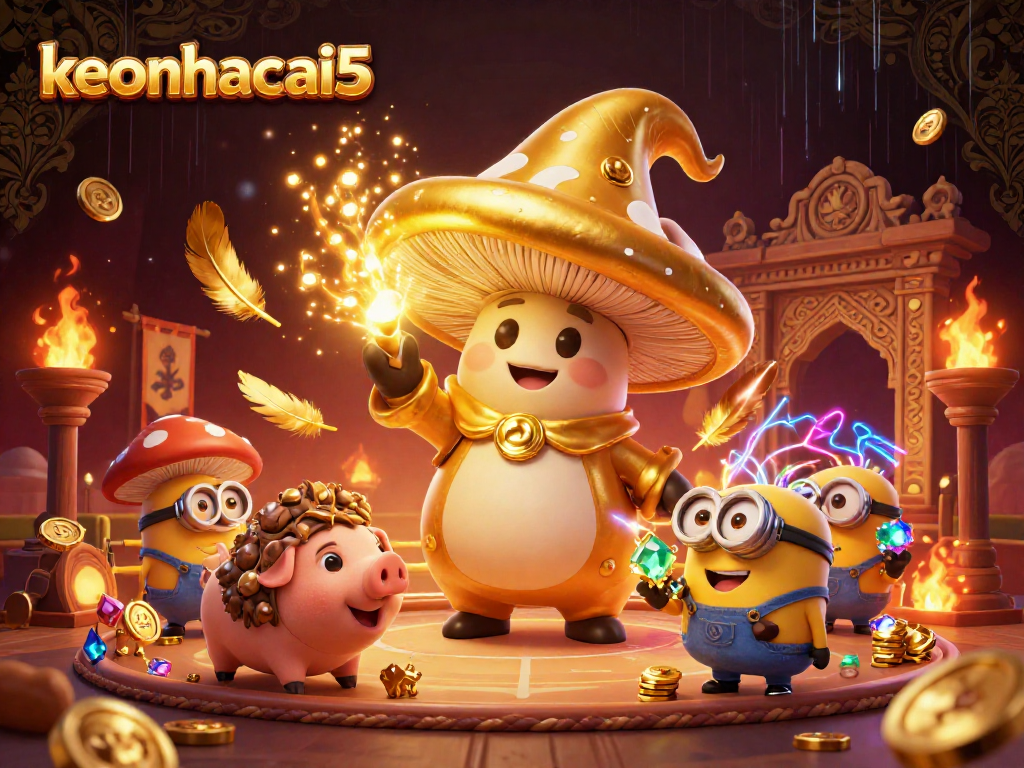 Experience epic betting action at keonhacai5 with dynamic magical elements and a rich casino atmosphere.