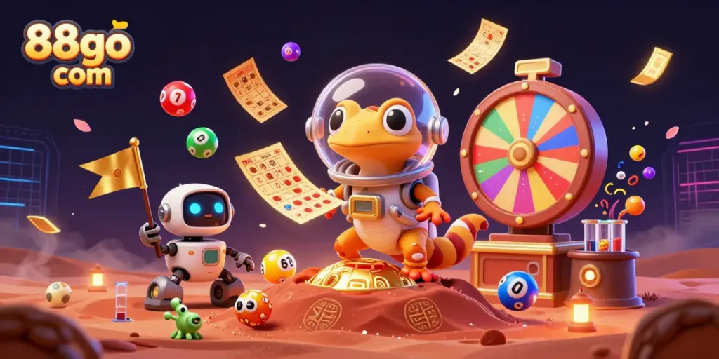 Experience thrilling gameplay and winnings at 88go com's vibrant Martian casino adventure.