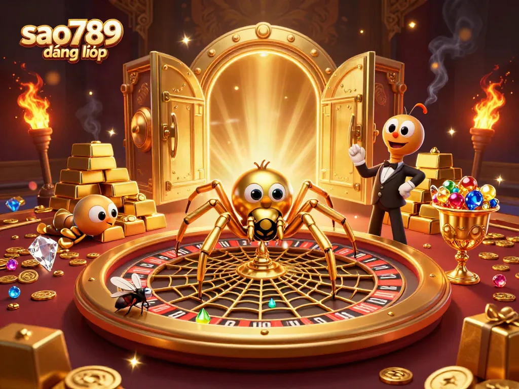 Engage in exciting gameplay with sao789 đăng nhập, depicting a colorful casino scene.