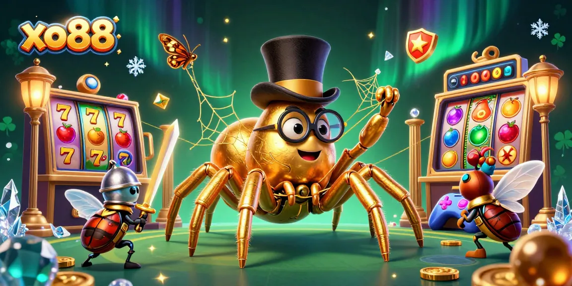Experience exciting gaming fun with the vibrant scene at xo88 featuring casino characters and elements.