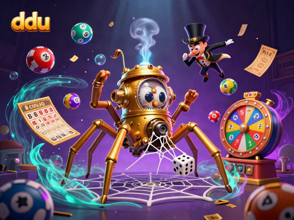 Experience the vibrant world of dduu where steampunk elements meet lively casino game excitement.