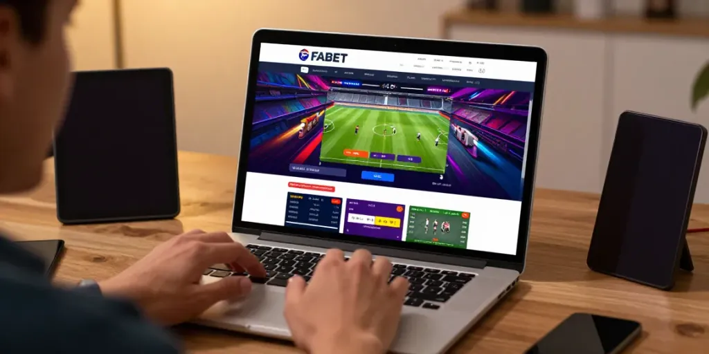 Exciting online betting scene showcasing fabet sports interface engagement