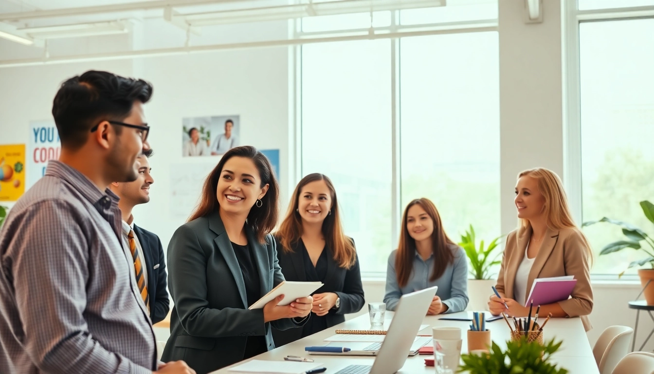 Learn how to find my perfect career with collaborative discussions in a bright office.