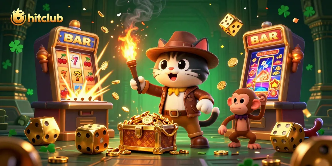 Experience the thrill of hitclub as the cat explorer uncovers golden artifacts amid a jackpot explosion.