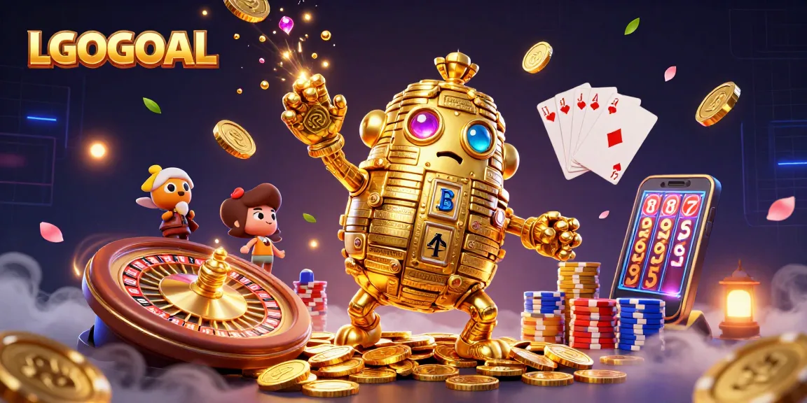 Experience the excitement of LGOGOAL with dynamic slot symbols and sparkling casino elements.