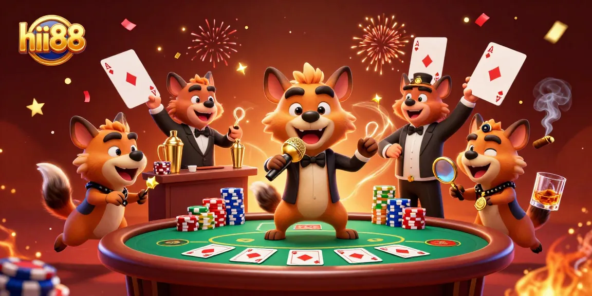Engage in thrilling casino action at hii88, where hyenas host a comedy club filled with poker excitement!