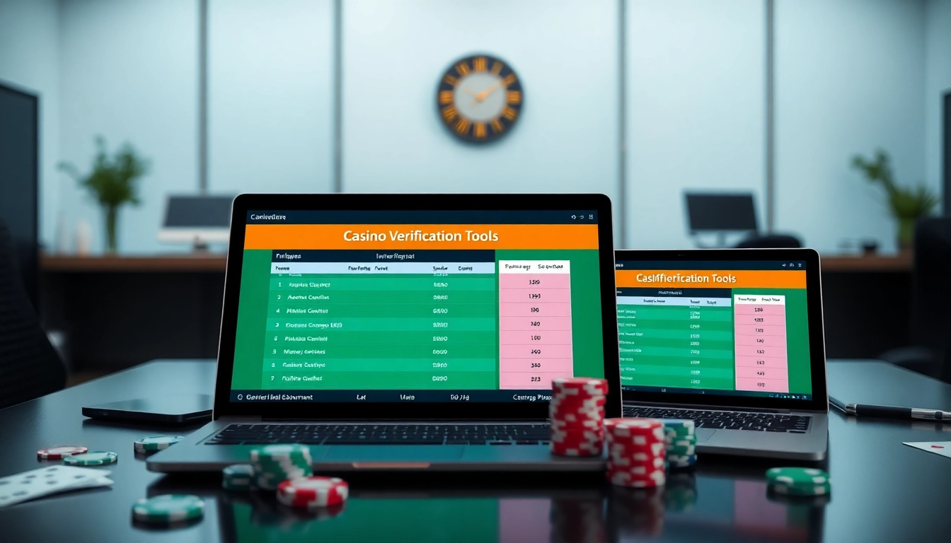 Visual representation of Casino Verification Tools ensuring safe online gaming.