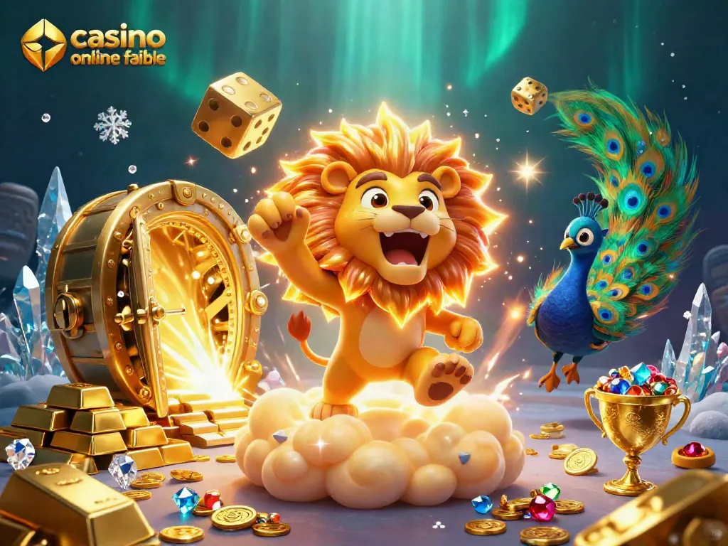 Revela la experiencia en un casino online fiable con un león de sol y tesoros brillantes.