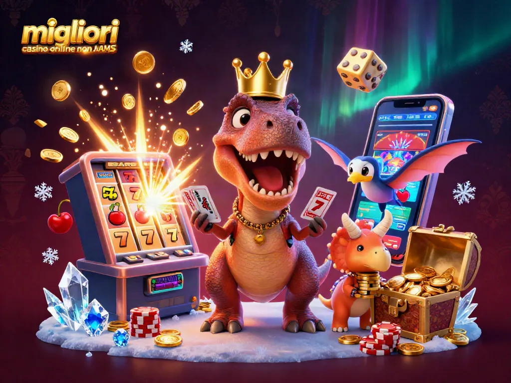 Gioca con i migliori casino online non AAMS, T-Rex e amici tra jackpot e simboli fortunati.