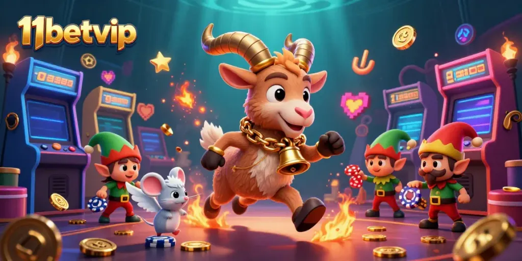 Experience thrilling gameplay at 11betvip with vibrant 3D casino characters and dynamic gaming elements.
