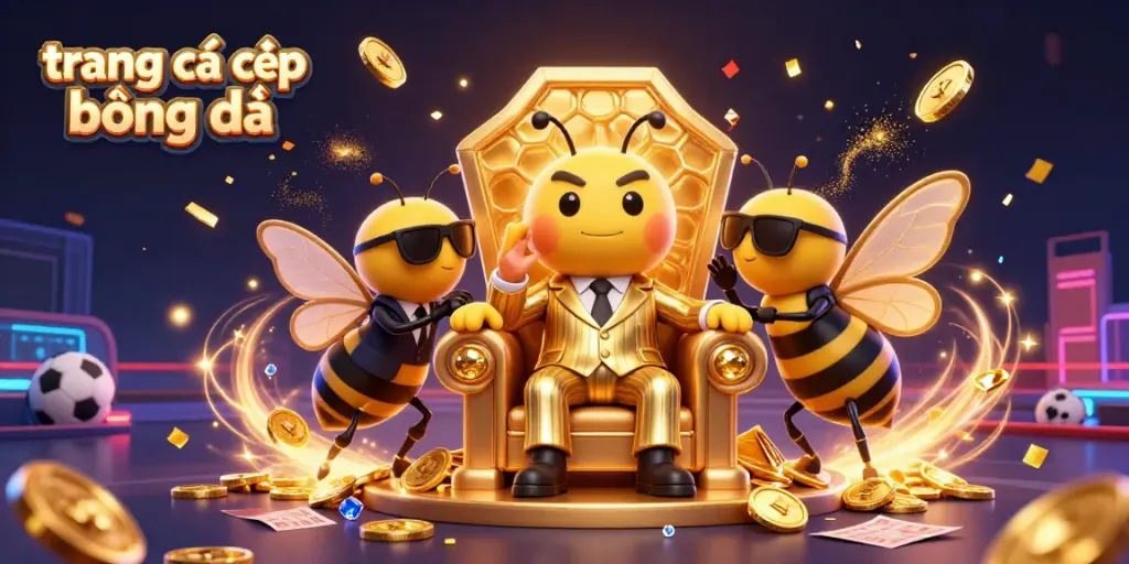 Experience the thrill of trang cá cược bóng đá with the colorful mob boss and his entourage in a vibrant casino scene.