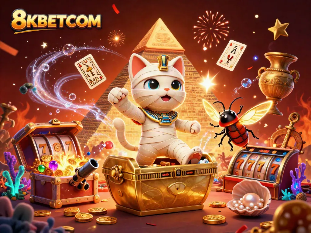 Experience the winning excitement at 8KBETCOM with vibrant casino action and thrilling game elements.
