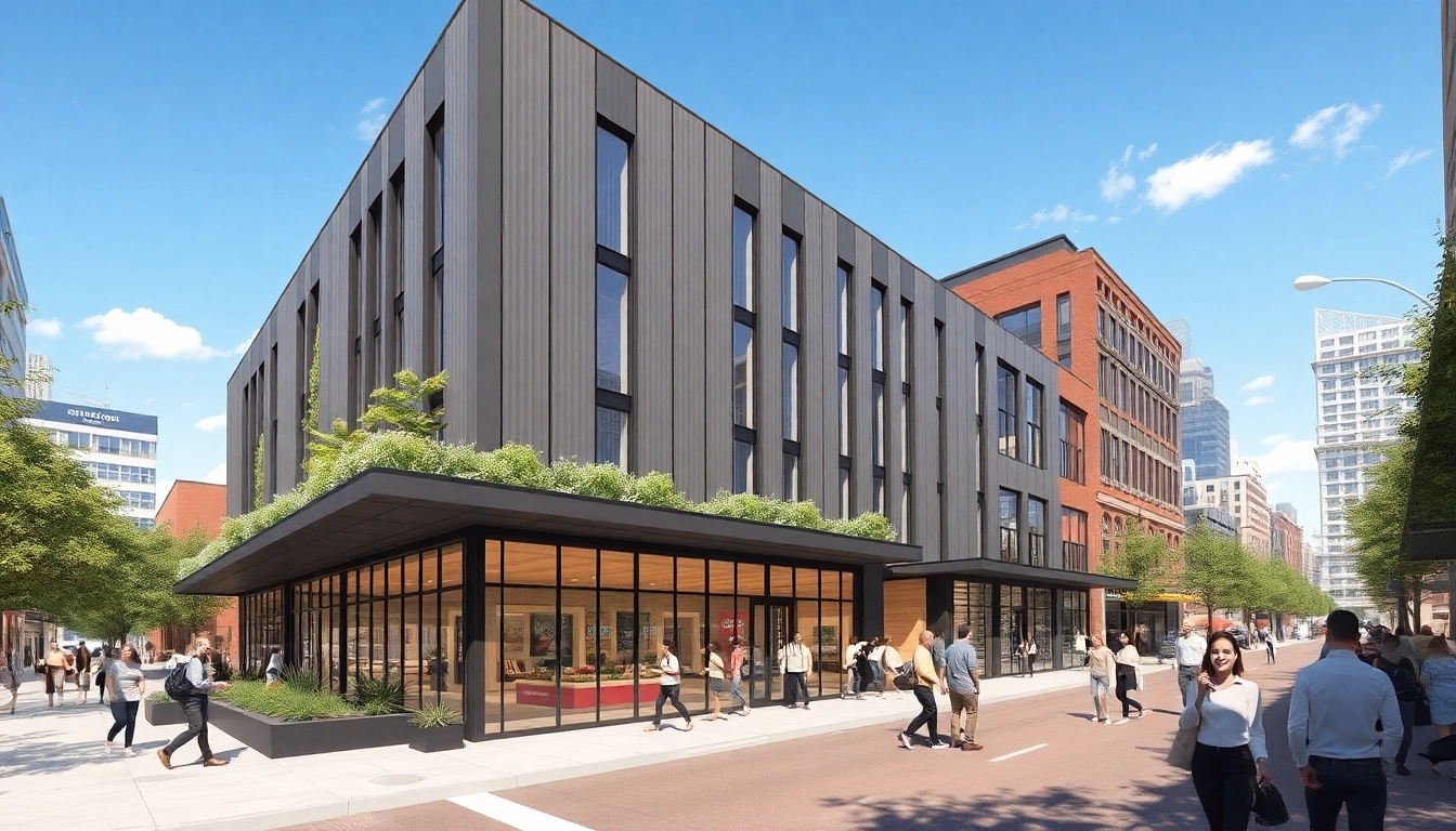 North Main Makeover showcases a modern urban design in a vibrant city landscape.