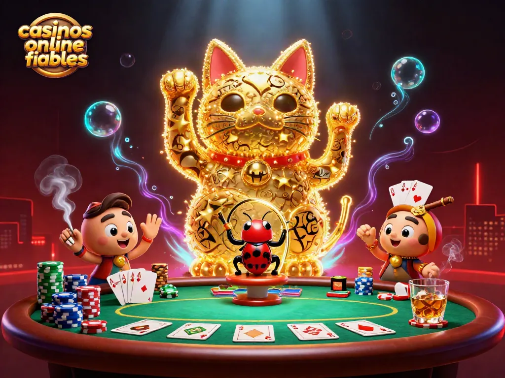Disfruta de casinos online fiables con la suerte del gato gigante en un ambiente dinámico y vibrante.
