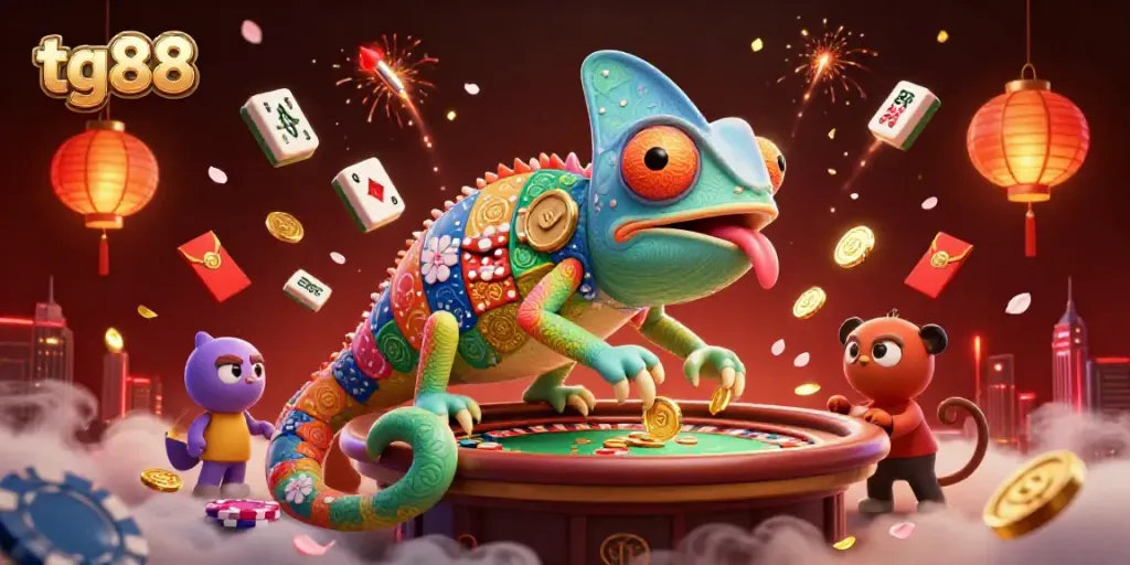 Engage with tg88 in an exciting 3D casino adventure featuring vibrant characters and dynamic elements.