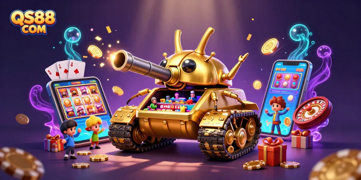 Engage with exciting games at QS88 COM featuring a stunning casino beetle tank!