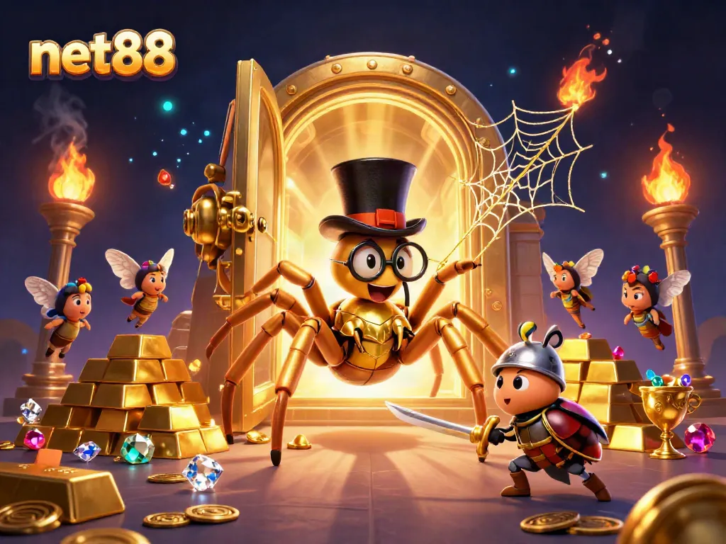 Experience thrilling gaming with net88's golden moments in a vibrant casino scene.