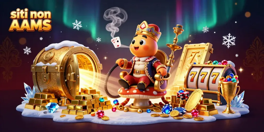 I migliori siti non AAMS offrono emozioni di gioco con simboli di poker e ricchezze dorate.
