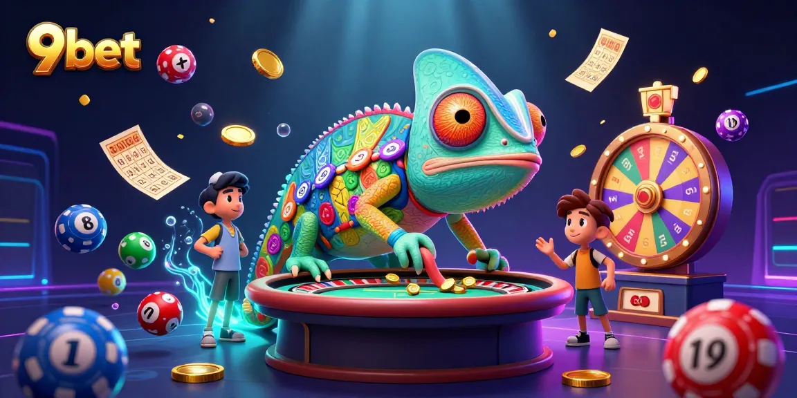 Engage in thrilling gameplay with characters celebrating 9bet's vibrant casino experience.
