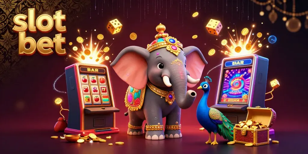 Experience exciting slot bet gameplay with vibrant characters and jackpot action in this 3D casino scene.