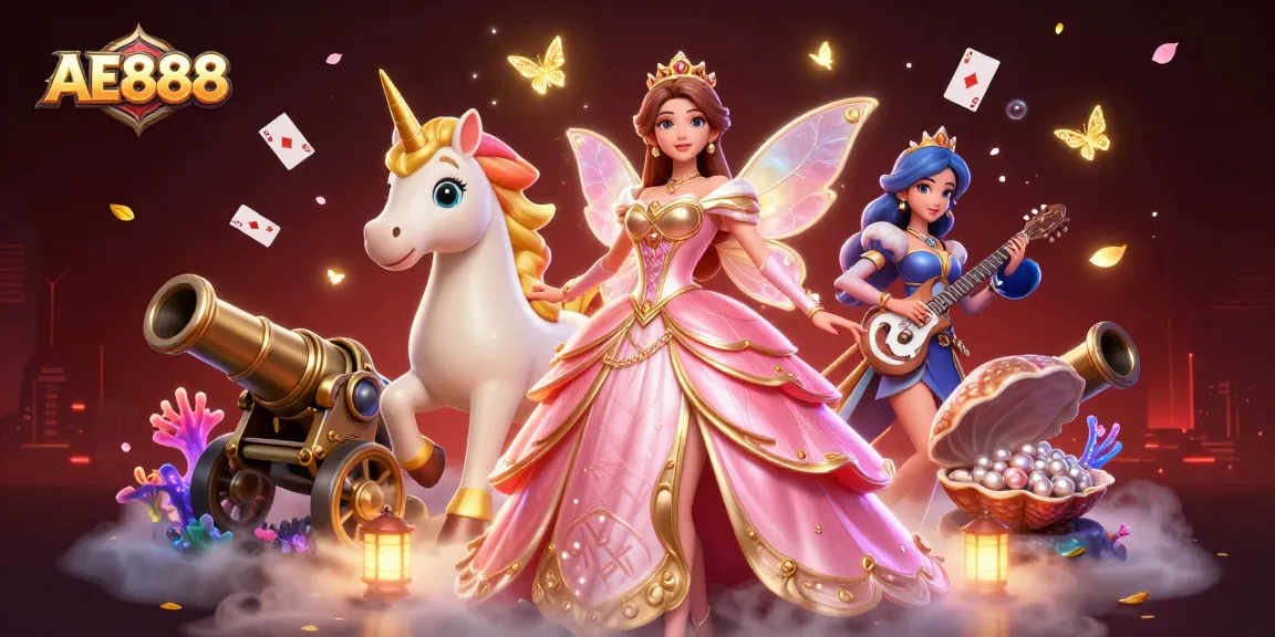 Experience the thrill with AE888 in a vibrant, dynamic online casino setting, showcasing exciting game elements.