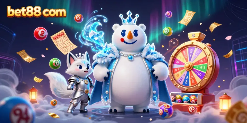 Join the excitement at bet88 com where the ice king polar bear and snow fox encounter vibrant gaming elements