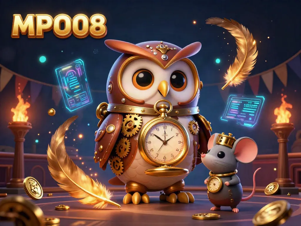 Engage with the magical MPO08 casino experience featuring steampunk characters, rich visuals, and dynamic elements.