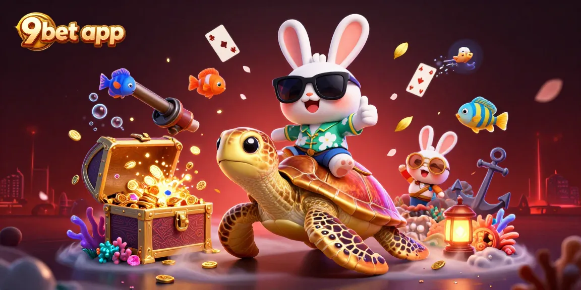 Play effortlessly with the 9bet app in this vibrant 3D underwater casino world.