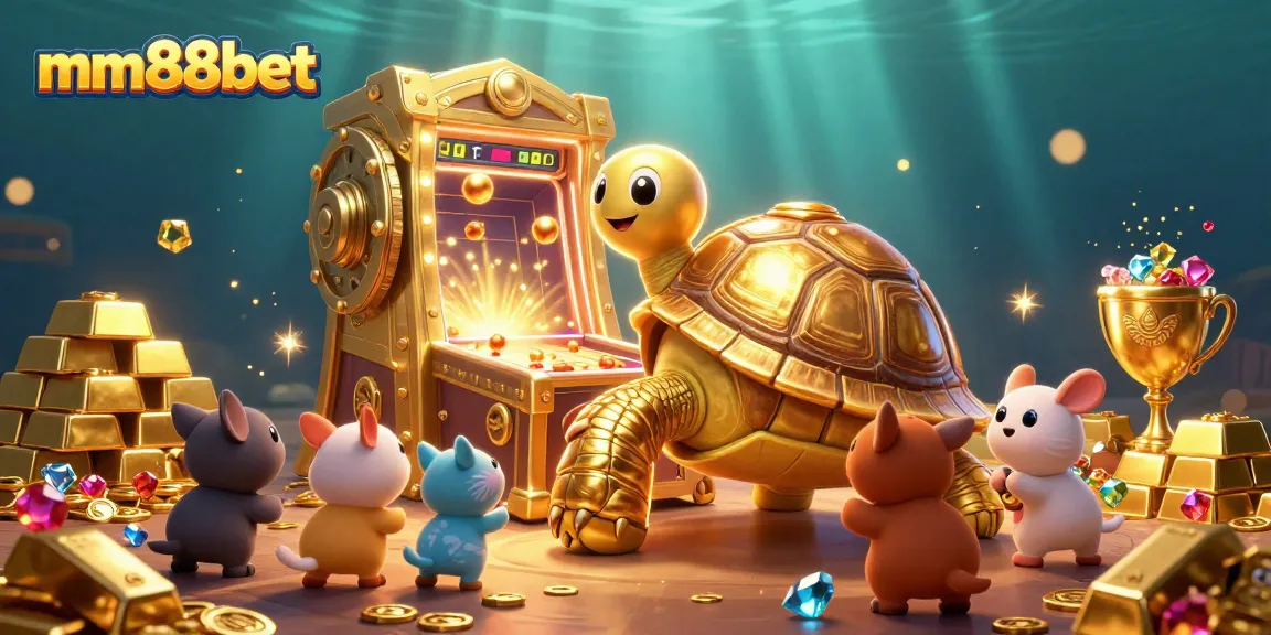 Experience thrilling gameplay at mm88bet with colorful illustrations of a playful casino scene.