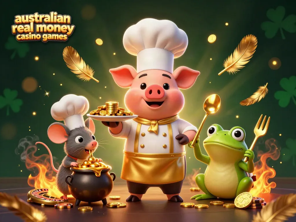 Engage with thrilling australian real money casino games featuring characters and casino elements.