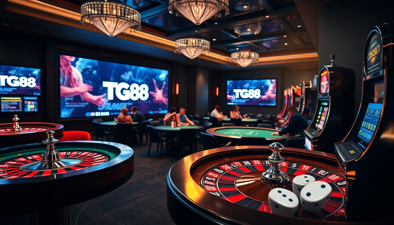 Engage in thrilling gaming at TG88 casino with vibrant tables and exciting stakes.