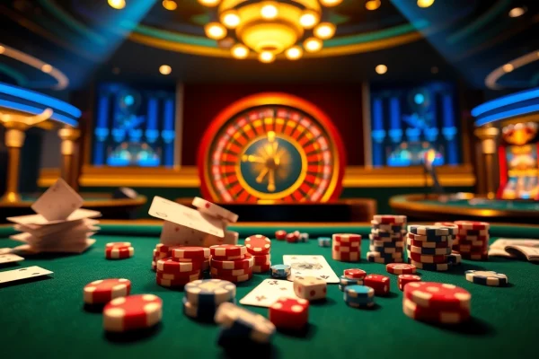 TRANG CHỦ LUCK8 interface showcasing an exciting luxury casino environment with vibrant games.