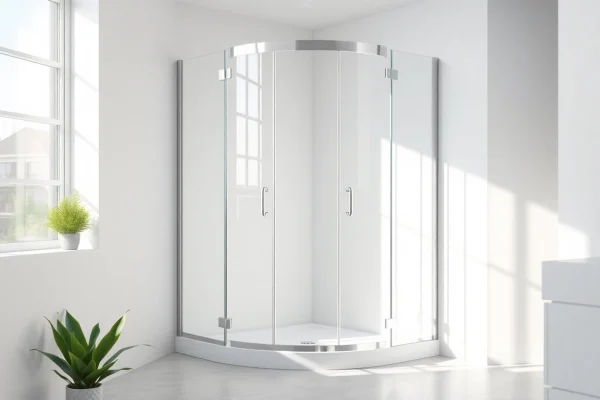 Erleben Sie eine stilvolle duschkabine 80x80 eckeinstieg in modernem Badezimmer-Design.