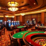 Experience the thrill of free credit 918kiss at a luxurious casino gaming table.