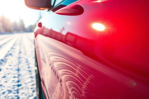 PPF winter road salt protection showcasing a vehicle's resilience against harsh winter conditions.