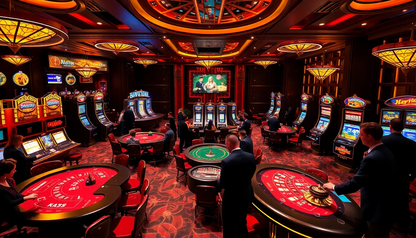 Haywin players engaging at a vibrant casino table, showcasing the excitement of gaming.