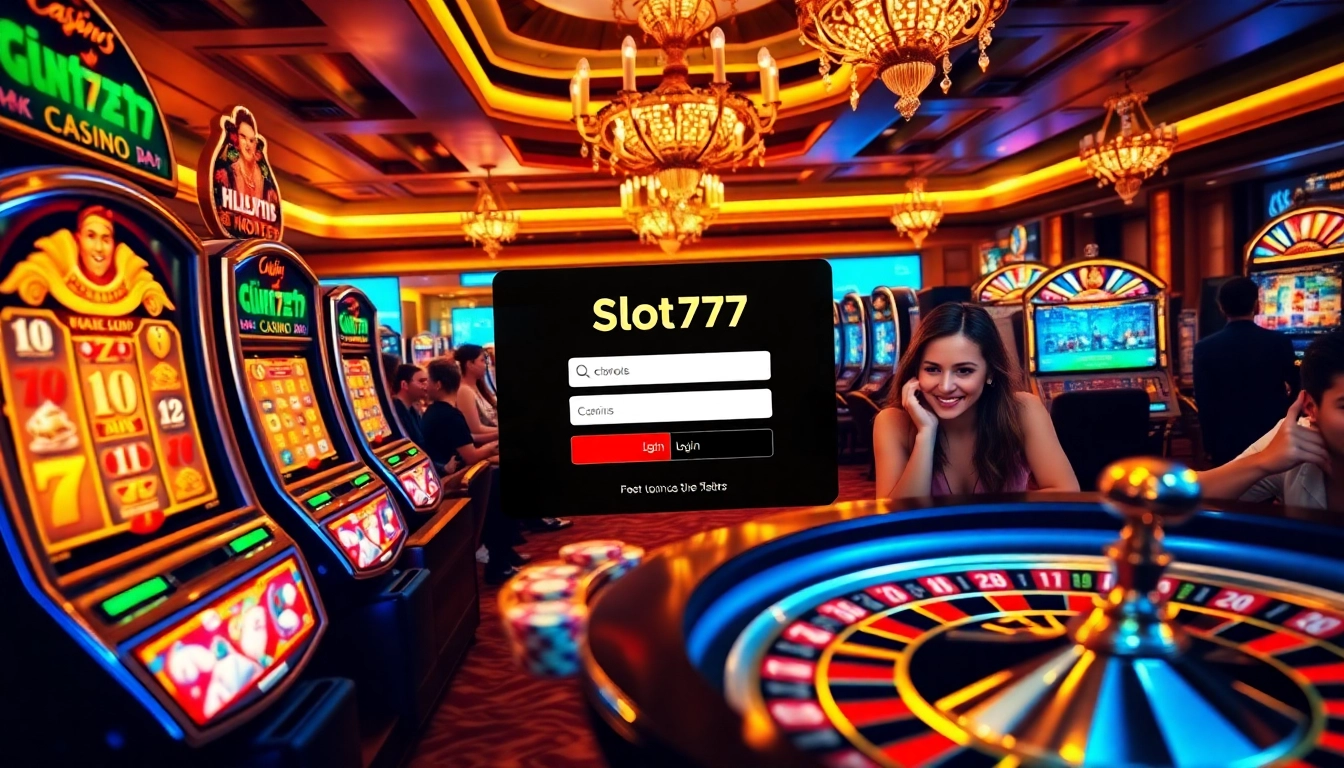 Experience the excitement of slot777 as players interact with engaging slot machines and casino games.