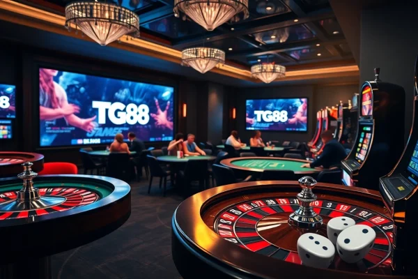 Engage in thrilling gaming at TG88 casino with vibrant tables and exciting stakes.
