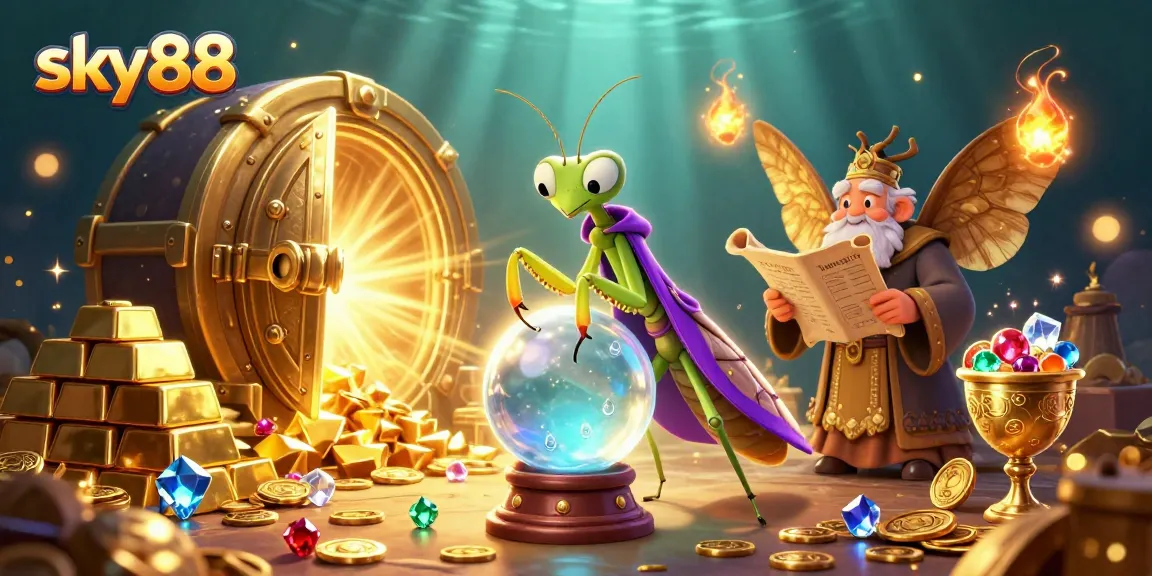 Experience the magical action at sky88 with fortune tellers revealing treasures and gambling excitement.