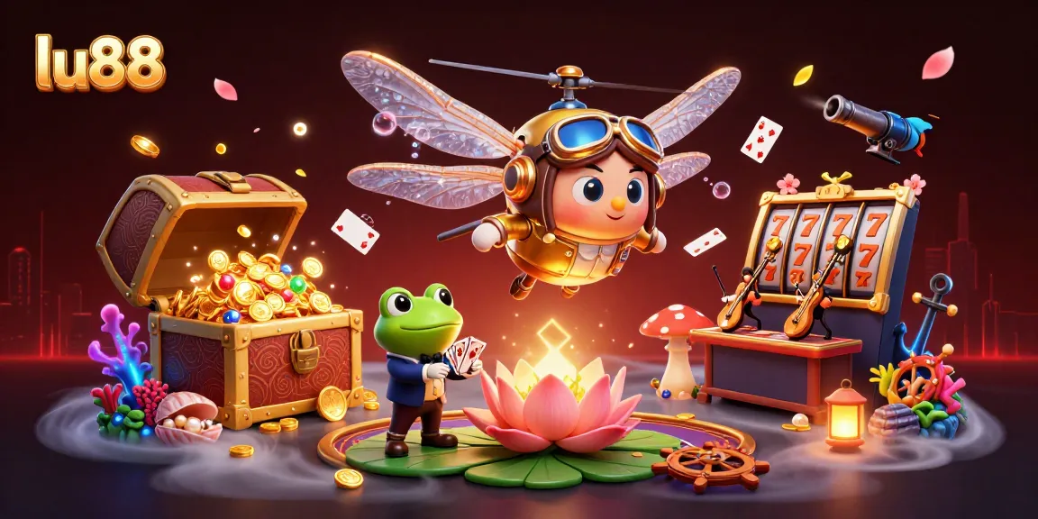 Experience thrilling gaming at lu88 with vibrant characters and immersive casino elements.