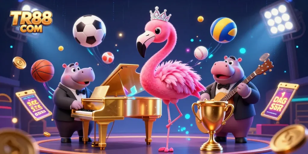 Bet big and win at TR88 COM while enjoying vibrant 3D casino excitement with immersive characters and game elements.